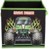 imageMonster Jam Grave Digger 4 Pack Collapsible Cube Storage Bins  Kids Foldable Organizer with Handles Official Monster Jam Product