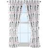 imageDisney Mickey Mouse Jersey White 4 Piece 63quot CurtainDrapes Set 2 Panels 2 Tiebacks