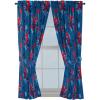 imageJay Franco Kids Window Drapes  4 Piece Curtain Set Includes 2 Tiebacks Beautiful Bedding Room Dcor and Easy Set Up Blue  Spiderman 63 Inch