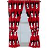 imageJay Franco Kids Window Drapes  4 Piece Curtain Set Includes 2 Tiebacks Beautiful Bedding Room Dcor and Easy Set Up Red  Mickey Mouse 63 Inch