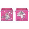 imageJay Franco Nickelodeon JoJo Siwa JoJo Loves Unicorns 2 Pack Collapsible Cube Storage Bins  Kids Foldable Organizer with Handles Official Nickelodeon Product