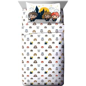 imageHarry Potter Hogwarts is My Home 3 Piece Twin Sheet Set Offical Harry Potter ProductWhite
