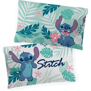 imageJay Franco Disney Lilo ampamp Stitch Misty Palm Pack of 2 Pillowcase  DoubleSided Kids Super Soft Bedding Official Disney Product