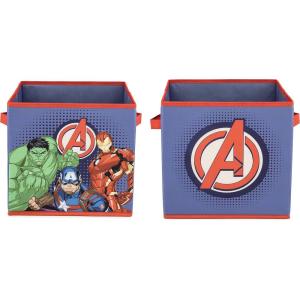 imageJay Franco Marvel Avengers Trio 2 Pack Collapsible Cube Storage Bins  Kids Foldable Organizer with Handles Official Marvel Product