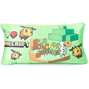 imageJay Franco Minecraft Decorative Body Pillow Cover  Super Soft 1Pack Bed Pillow Cover  Measures 20 Inches x 54 InchesGreen  Minecraft