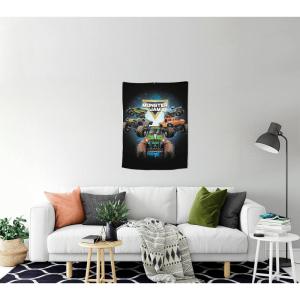 imageJay Franco Monster Jam Blast Off Tapestry  30 x 40 Inch Wall Hanging  Kids Room Dcor