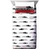 imageJay Franco Disney Pixar Cars Race Ready 7 Piece Queen Bed Set  Includes Comforter ampamp Sheet Set  Bedding Features Lightning McQueen  Super Soft Fade Resistant MicrofiberGray  Cars