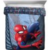 imageJay Franco Marvel Spiderman Crawl 5 Piece Queen Bed Set  Includes Reversible Comforter ampamp Sheet Set Bedding  Super Soft Fade Resistant Microfiber Official Marvel Product