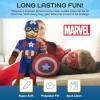 imageJay Franco Marvel Super Hero Adventures Toddler Captain America Plush Stuffed Pillow Buddy  Super Soft Polyester Microfiber 20 inch Official Marvel ProductBlue  Captain America