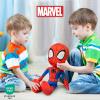 imageJay Franco Marvel Super Hero Adventures Toddler Captain America Plush Stuffed Pillow Buddy  Super Soft Polyester Microfiber 20 inch Official Marvel ProductRed  Spiderman