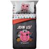 imageJay Franco Piggy Join US 7 Piece Full Size Bed Set  Includes Comforter ampamp Sheet Set  Super Soft Fade Resistant Polyester Official Piggy Product