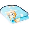 imageJay Franco Sesame Street Hip Elmo Throw Blanket  Measures 40 x 50 inches Kids Bedding  Fade Resistant Super Soft FleeceBlue  Bluey