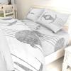 imageJay Franco Star Wars The Mandalorian Hello Grogu Queen Size Sheet Set  4 Piece Set Super Soft and Cozy Kids Bedding  Fade Resistant Microfiber Sheets Official Star Wars ProductWhite  Star Wars