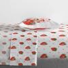 imageJay Franco Strawberry Shortcake Full Size Sheet Set  Super Soft Kids 4 Piece Bedding Set  Microfiber Sheets Includes Reversible Pillow CoversWhite  Strawberry Shortcake