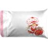 imageJay Franco Strawberry Shortcake Full Size Sheet Set  Super Soft Kids 4 Piece Bedding Set  Microfiber Sheets Includes Reversible Pillow CoversWhite  Strawberry Shortcake