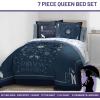 imageJay Franco Wednesday Addams Twin Size Comforter Set  5 Piece Bedding Includes Sheet Set ampamp Pillow Covers  Black ampamp White Gothic Super Soft Cozy BeddingBlue  Wednesday