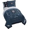 imageJay Franco Wednesday Addams Twin Size Comforter Set  5 Piece Bedding Includes Sheet Set ampamp Pillow Covers  Black ampamp White Gothic Super Soft Cozy BeddingBlue  Wednesday