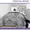 imageJay Franco Wednesday Addams Twin Size Comforter Set  5 Piece Bedding Includes Sheet Set ampamp Pillow Covers  Black ampamp White Gothic Super Soft Cozy BeddingGray  Wednesday