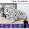 imageJay Franco Wednesday Addams Twin Size Comforter Set  5 Piece Bedding Includes Sheet Set ampamp Pillow Covers  Black ampamp White Gothic Super Soft Cozy BeddingGray  Wednesday
