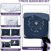 imageJay Franco Wednesday Addams Twin Size Comforter Set  5 Piece Bedding Includes Sheet Set ampamp Pillow Covers  Black ampamp White Gothic Super Soft Cozy BeddingBlue  Wednesday