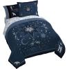 imageJay Franco Wednesday Addams Twin Size Comforter Set  5 Piece Bedding Includes Sheet Set ampamp Pillow Covers  Black ampamp White Gothic Super Soft Cozy BeddingBlue  Wednesday