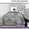 imageJay Franco Wednesday Addams Twin Size Comforter Set  5 Piece Bedding Includes Sheet Set ampamp Pillow Covers  Black ampamp White Gothic Super Soft Cozy BeddingGray  Wednesday