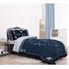 imageJay Franco Wednesday Addams Twin Size Comforter Set  5 Piece Bedding Includes Sheet Set ampamp Pillow Covers  Black ampamp White Gothic Super Soft Cozy BeddingBlue  Wednesday