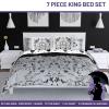 imageJay Franco Wednesday Addams Twin Size Comforter Set  5 Piece Bedding Includes Sheet Set ampamp Pillow Covers  Black ampamp White Gothic Super Soft Cozy BeddingGray  Wednesday