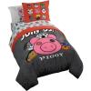 imageJay Franco Piggy Join US 7 Piece Full Size Bed Set  Includes Comforter ampamp Sheet Set  Super Soft Fade Resistant Polyester Official Piggy Product