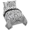 imageJay Franco Wednesday Addams Twin Size Comforter Set  5 Piece Bedding Includes Sheet Set ampamp Pillow Covers  Black ampamp White Gothic Super Soft Cozy BeddingGray  Wednesday