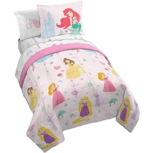 imageJay Franco Disney Pixar Lightyear Space Command 5 Piece Twin Size Bed Set  Includes Comforter ampamp Sheet Set  Bedding Features Buzz  Super Soft Kids Fade Resistant Microfiber Official ProductPrincess