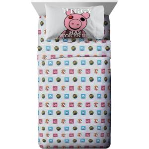 imageJay Franco Piggy Join Us Full Size Sheet Set  4 Piece Set Super Soft and Cozy Kids Bedding  Fade Resistant Microfiber Sheets Official Piggy Product
