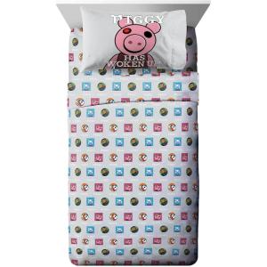 imageJay Franco Piggy Join Us Twin Size Sheet Set  3 Piece Set Super Soft and Cozy Kids Bedding  Fade Resistant Microfiber Sheets Official Piggy Product
