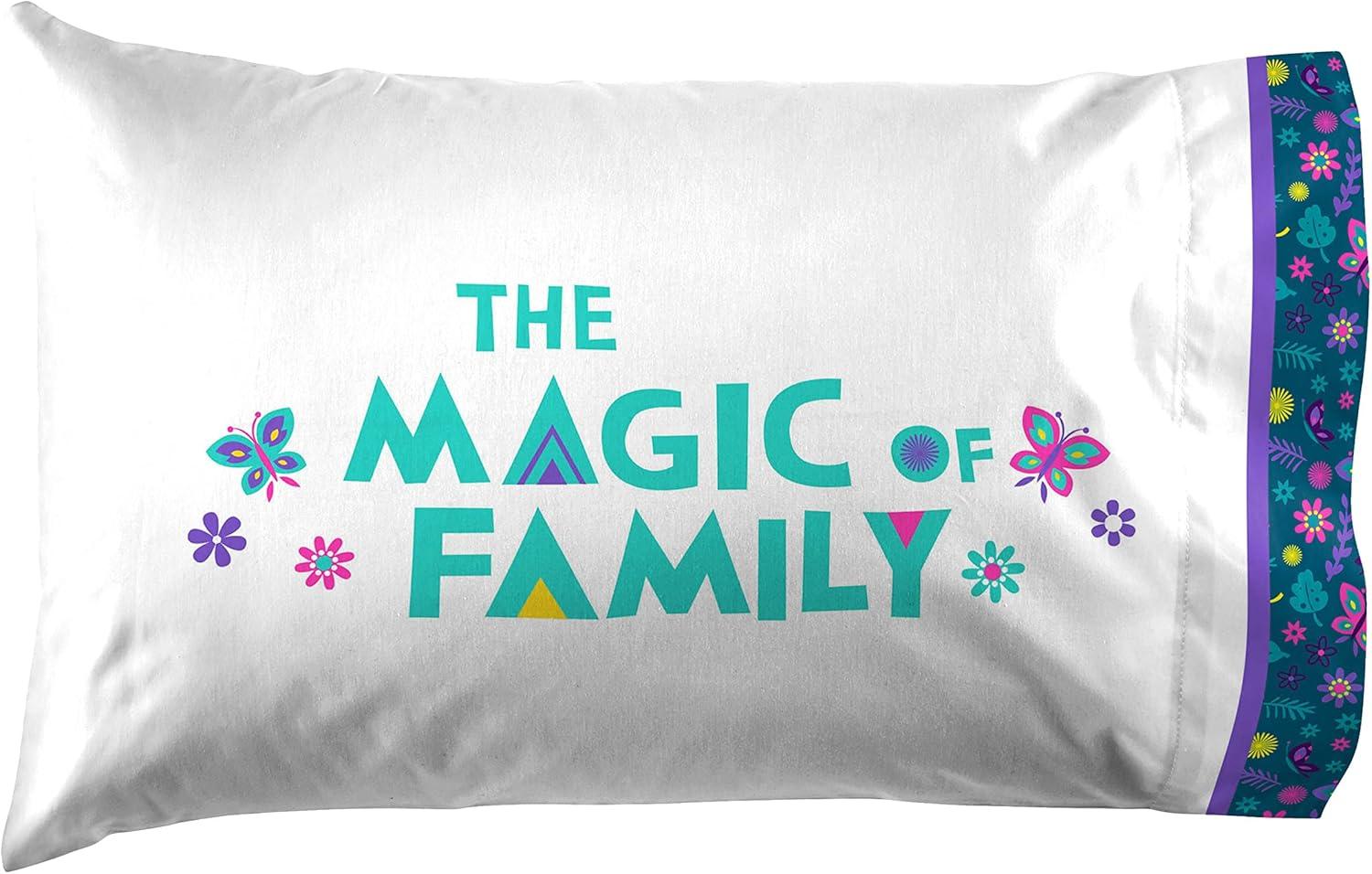 imageJay Franco Disney Encanto Sister Magic Full Sheet Set  4 Piece Set Super Soft and Cozy Kids Bedding  Fade Resistant Microfiber Sheets Official Disney Product