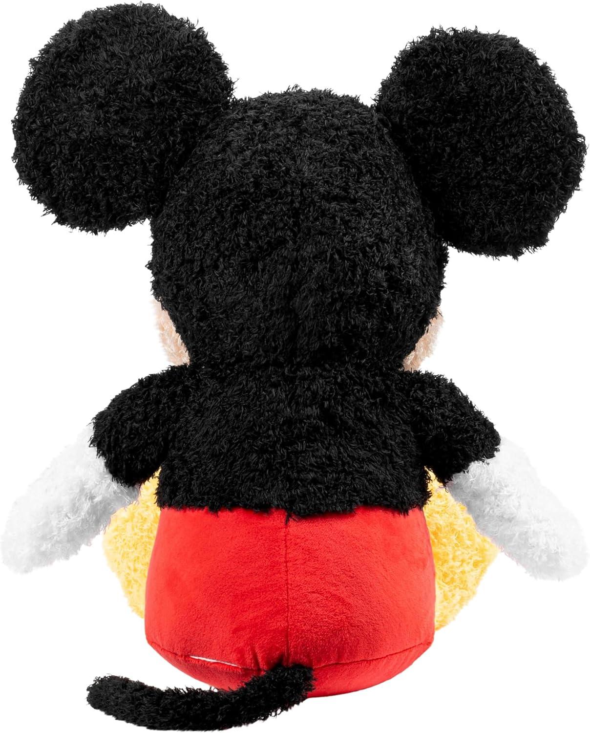imageJay Franco Disney Mickey Mouse Fuzzy Plush Pillow Buddy  Super Soft Stuffed Pillow  Polyester Microfiber