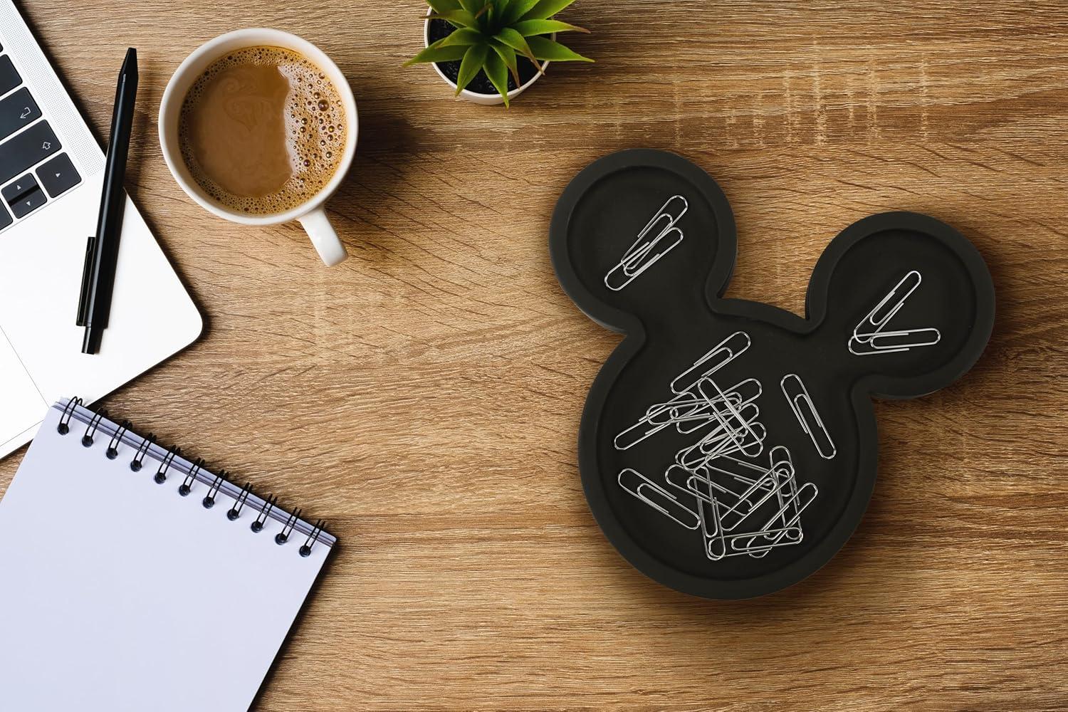 imageJay Franco Disney Mickey Mouse Soap Dish  Black Resin Sponge HolderJewelry Dish  Bathroom DcorBlack  Mickey Mouse