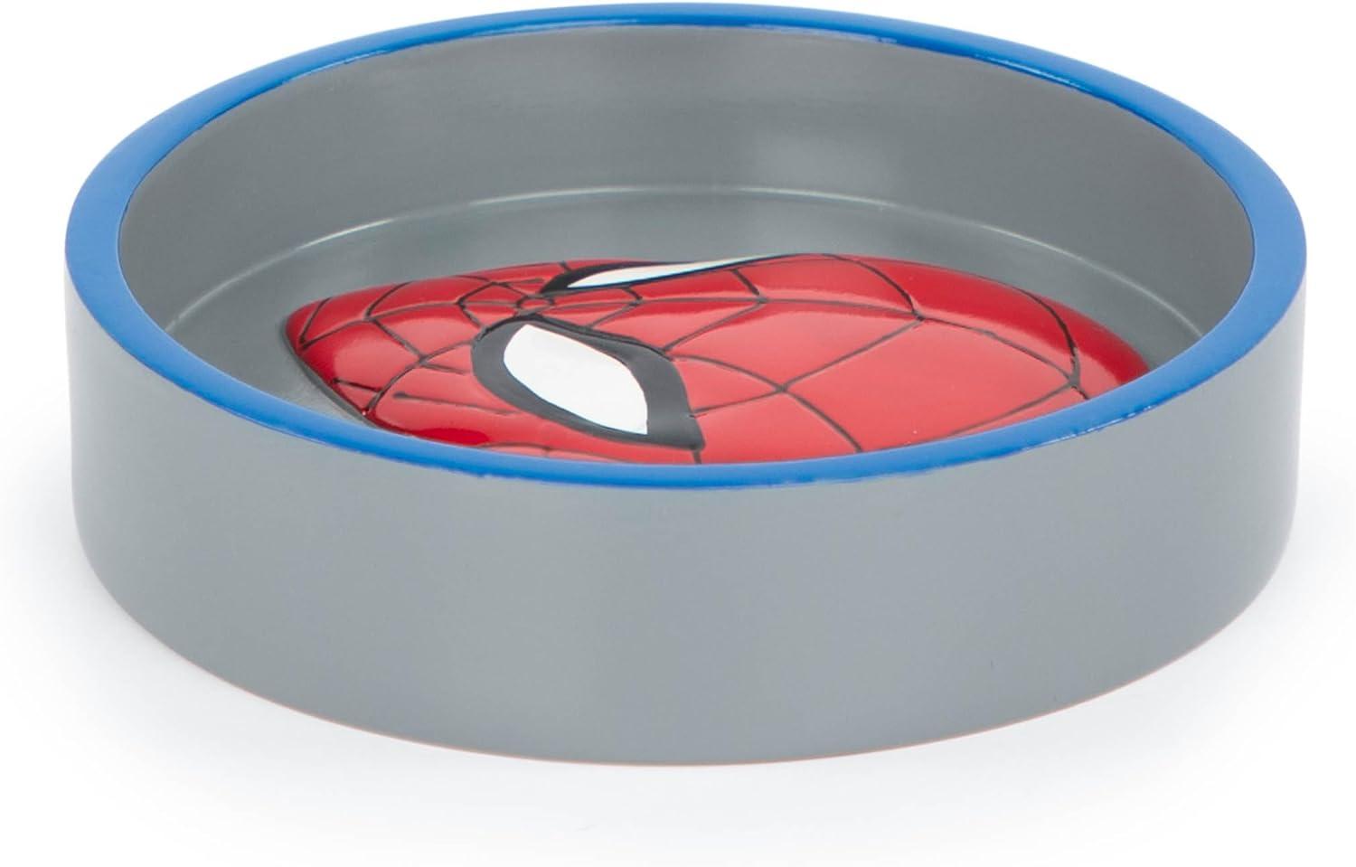 imageJay Franco Disney Mickey Mouse Soap Dish  Black Resin Sponge HolderJewelry Dish  Bathroom DcorGray  Spiderman