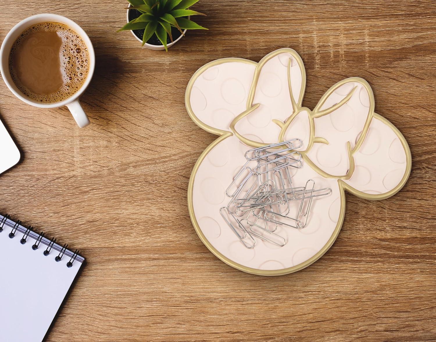 imageJay Franco Disney Mickey Mouse Soap Dish  Black Resin Sponge HolderJewelry Dish  Bathroom DcorPink  Minnie Mouse
