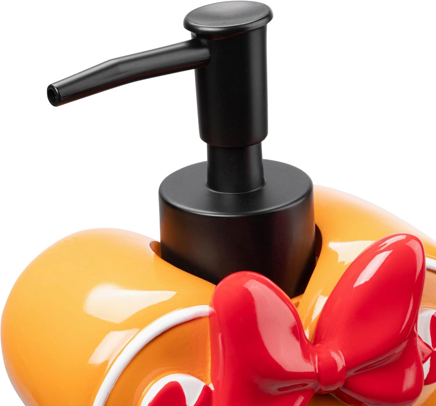 imageJay Franco Disney Minnie Mouse Gingerbread Bathroom Set  2 Piece Collection Includes Lotion Pump and Soap Dish  Christmas and Holiday Bathroom AccessoriesBrown  Minnie Mouse