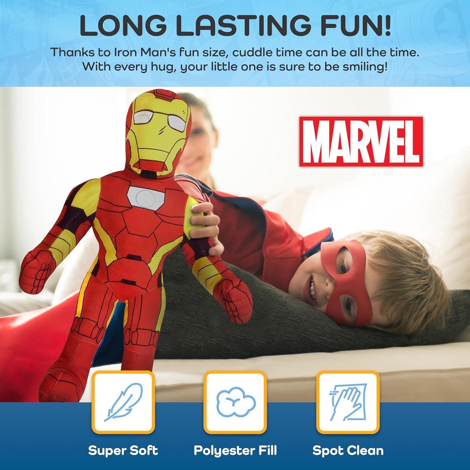 imageJay Franco Disney Winnie The Pooh Pillow Buddy  Super Soft Polyester Microfiber 16 inches Official Disney ProductRed  Iron Man