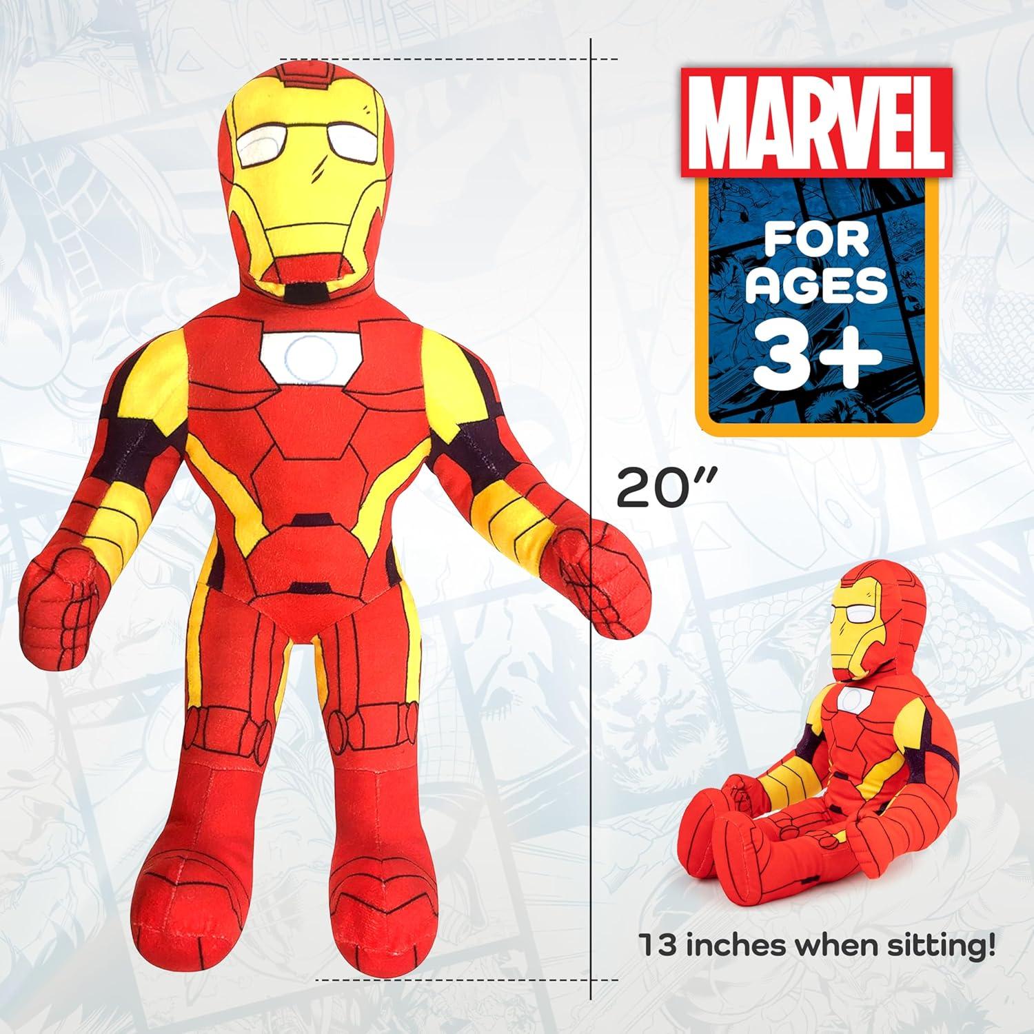 imageJay Franco Disney Winnie The Pooh Pillow Buddy  Super Soft Polyester Microfiber 16 inches Official Disney ProductRed  Iron Man