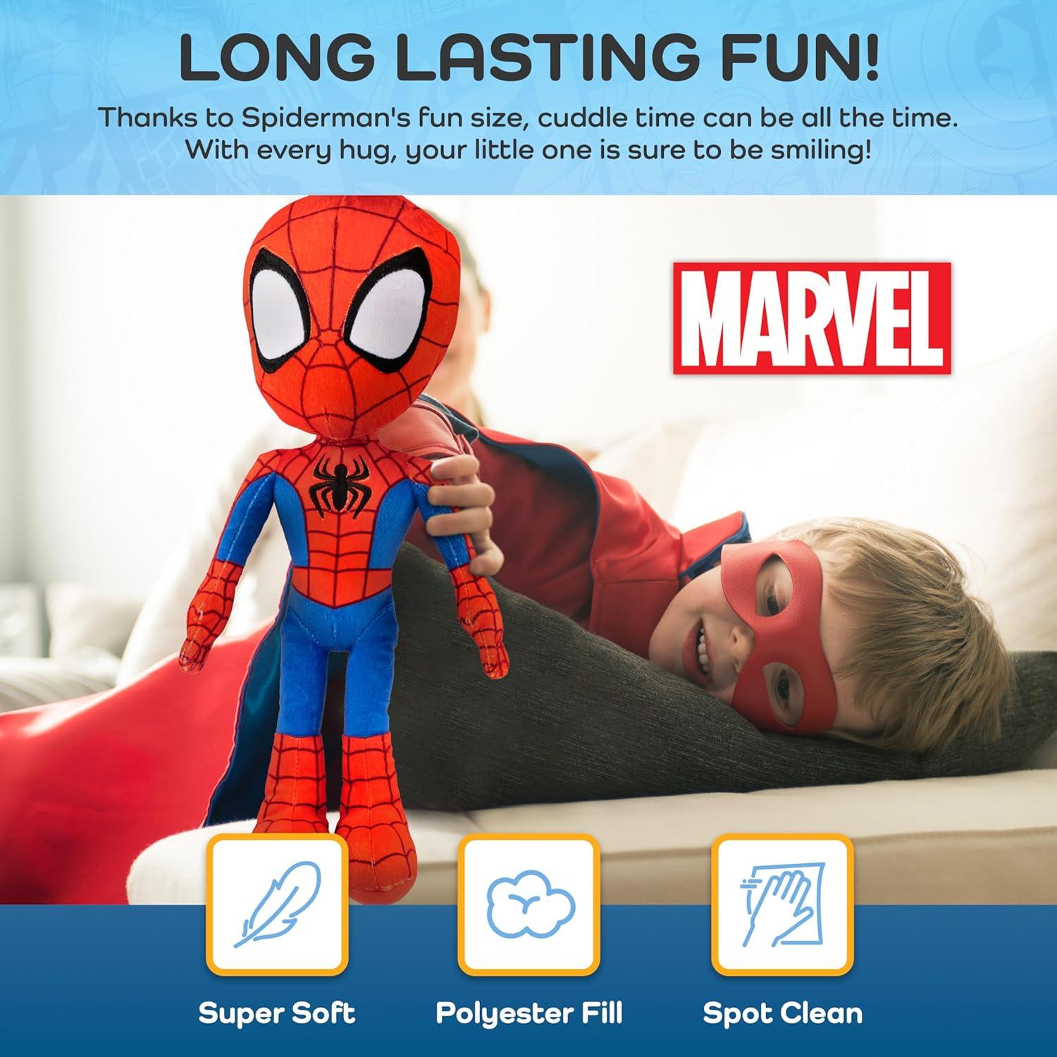 imageJay Franco Disney Winnie The Pooh Pillow Buddy  Super Soft Polyester Microfiber 16 inches Official Disney ProductRed  Spiderman