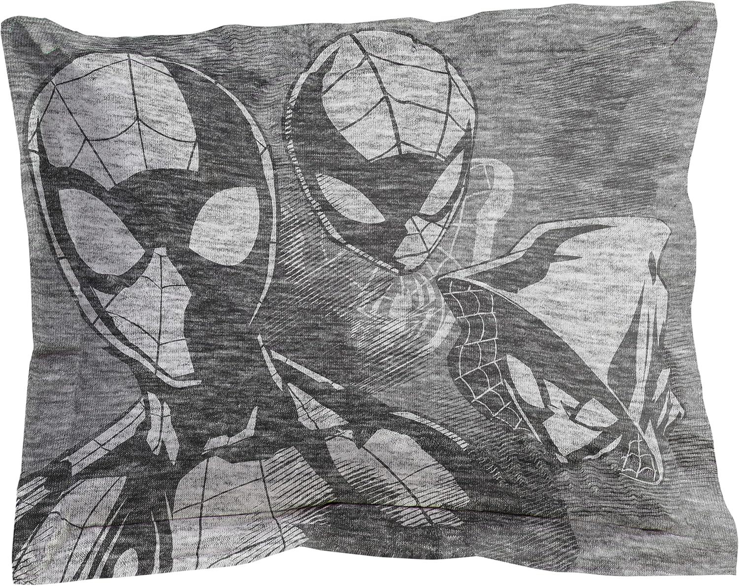 imageJay Franco Marvel Comics 80th Anniversary Twin Comforter ampamp Sham Set  Super Soft Kids Reversible Bedding  Fade Resistant Microfiber Official Marvel ProductGray  Spiderman