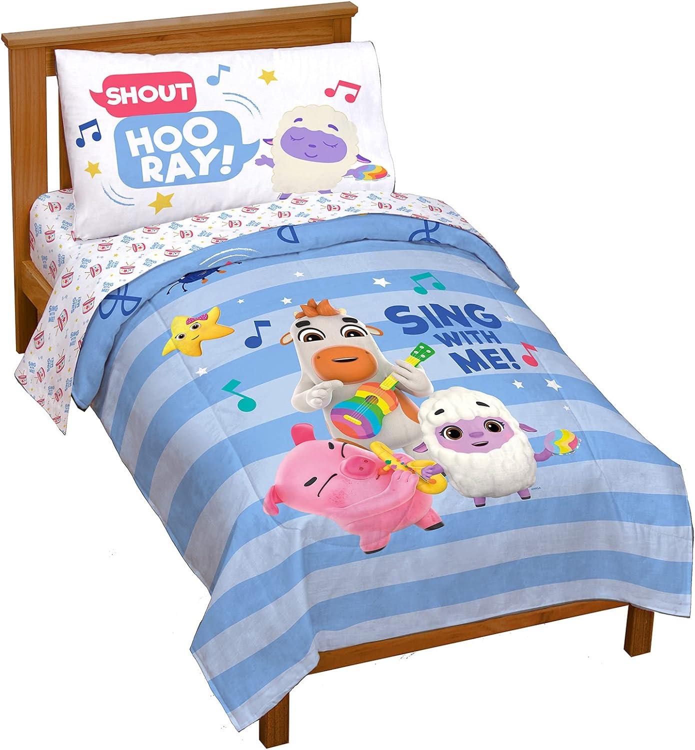 imageJay Franco Marvel Comics Captain America Twin Comforter Set  5 Piece Bed Set Includes Sheet Set ampamp Pillow Covers  Super Soft Avengers Kids BeddingBlue  Little Baby Bum