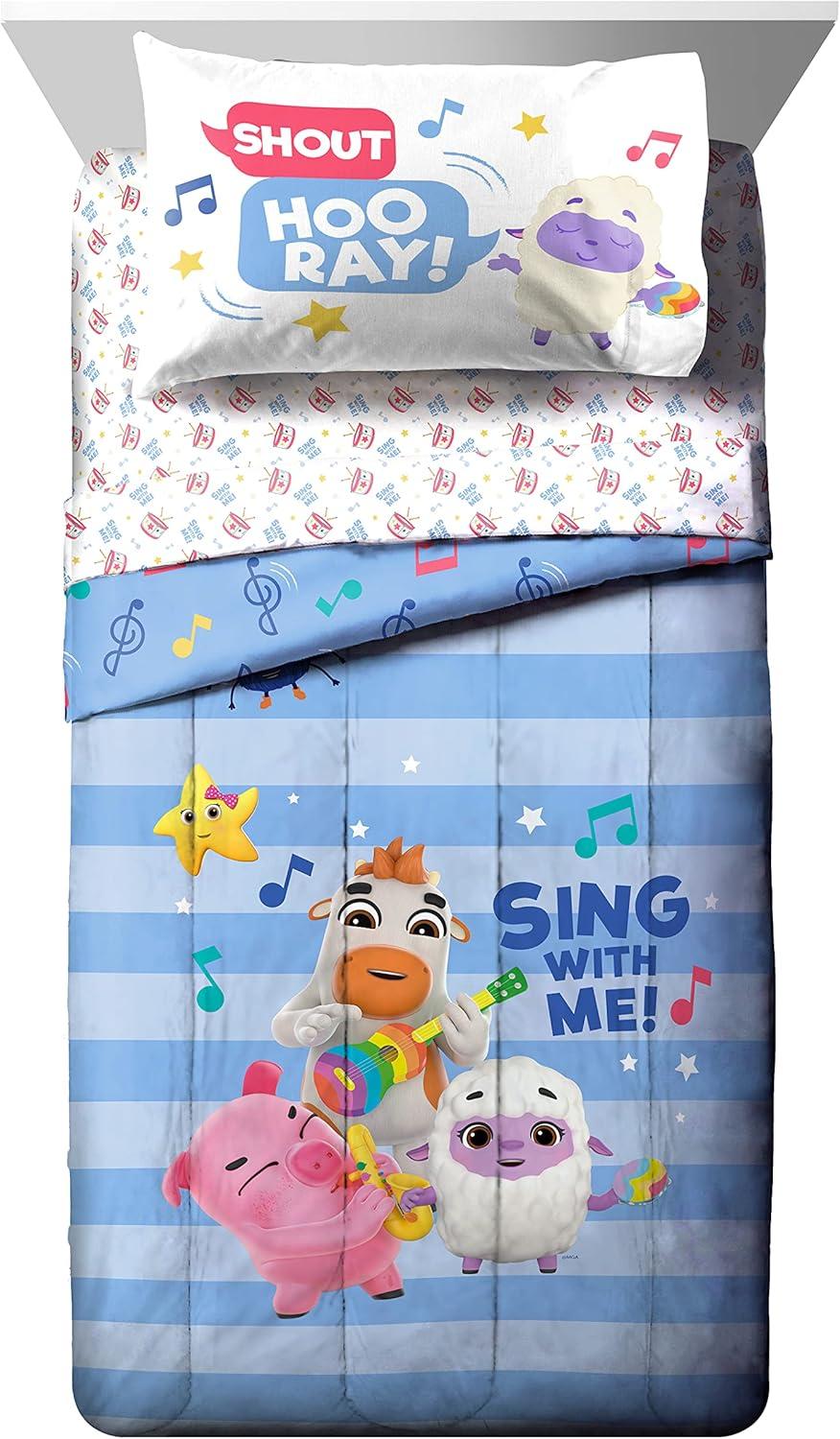 imageJay Franco Marvel Comics Captain America Twin Comforter Set  5 Piece Bed Set Includes Sheet Set ampamp Pillow Covers  Super Soft Avengers Kids BeddingBlue  Little Baby Bum