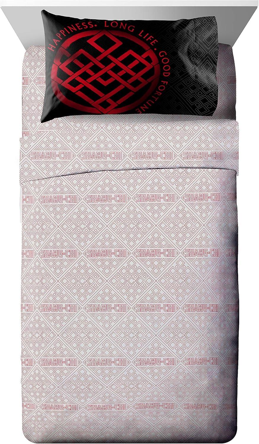 imageJay Franco Marvel Comics Captain America Twin Comforter Set  5 Piece Bed Set Includes Sheet Set ampamp Pillow Covers  Super Soft Avengers Kids BeddingGray  Shang Chi