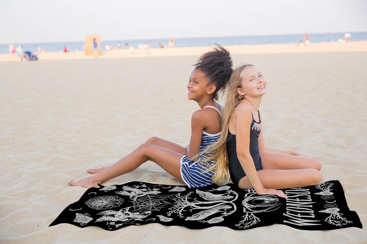 imageJay Franco Minecraft Creeper Kids Bath Pool Beach Towel  Super Soft ampamp Absorbent Blue 100 Cotton Towel Measures 28 x 58Black  Wednesday
