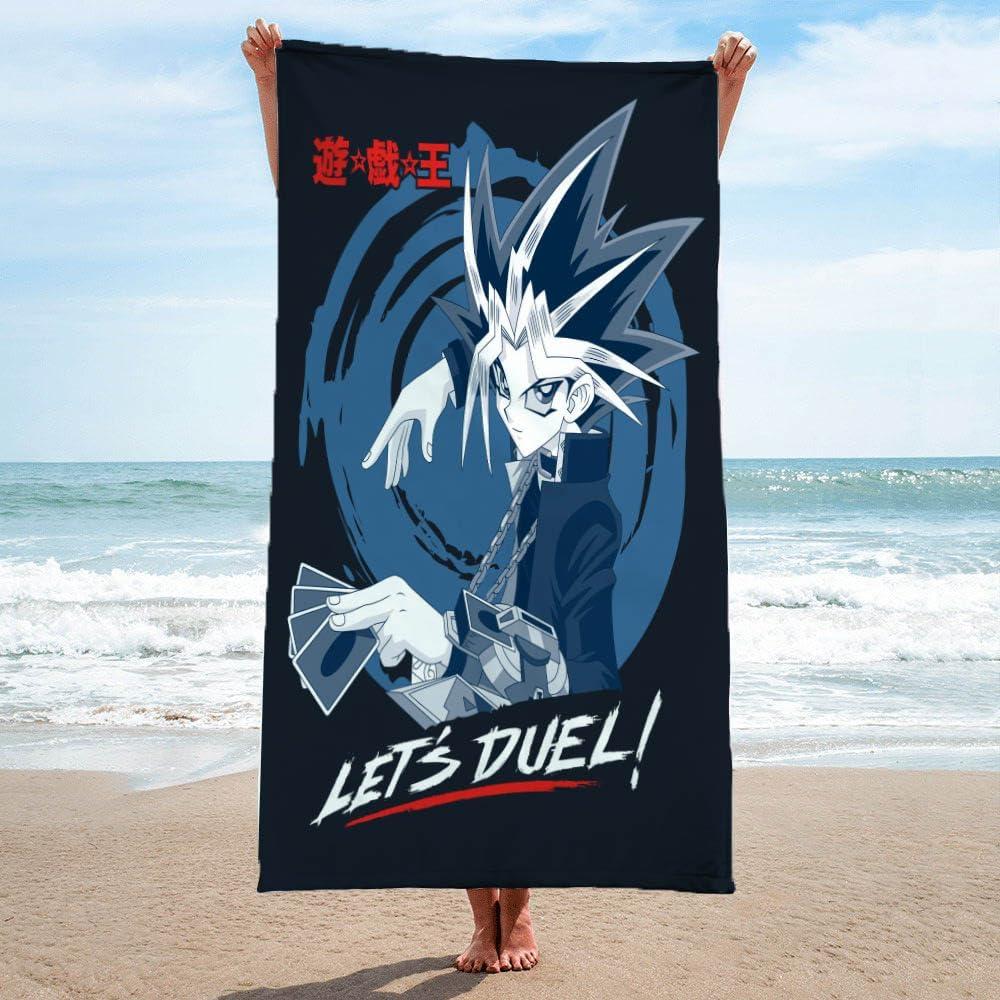 imageJay Franco Minecraft Creeper Kids Bath Pool Beach Towel  Super Soft ampamp Absorbent Blue 100 Cotton Towel Measures 28 x 58Blue  Yugioh