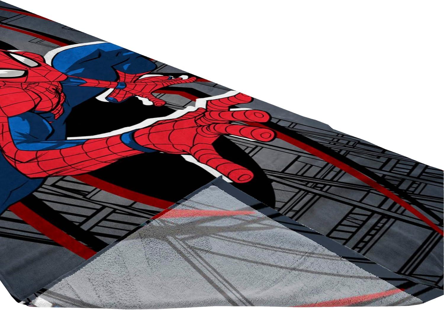 imageJay Franco Minecraft Creeper Kids Bath Pool Beach Towel  Super Soft ampamp Absorbent Blue 100 Cotton Towel Measures 28 x 58Gray  Spiderman