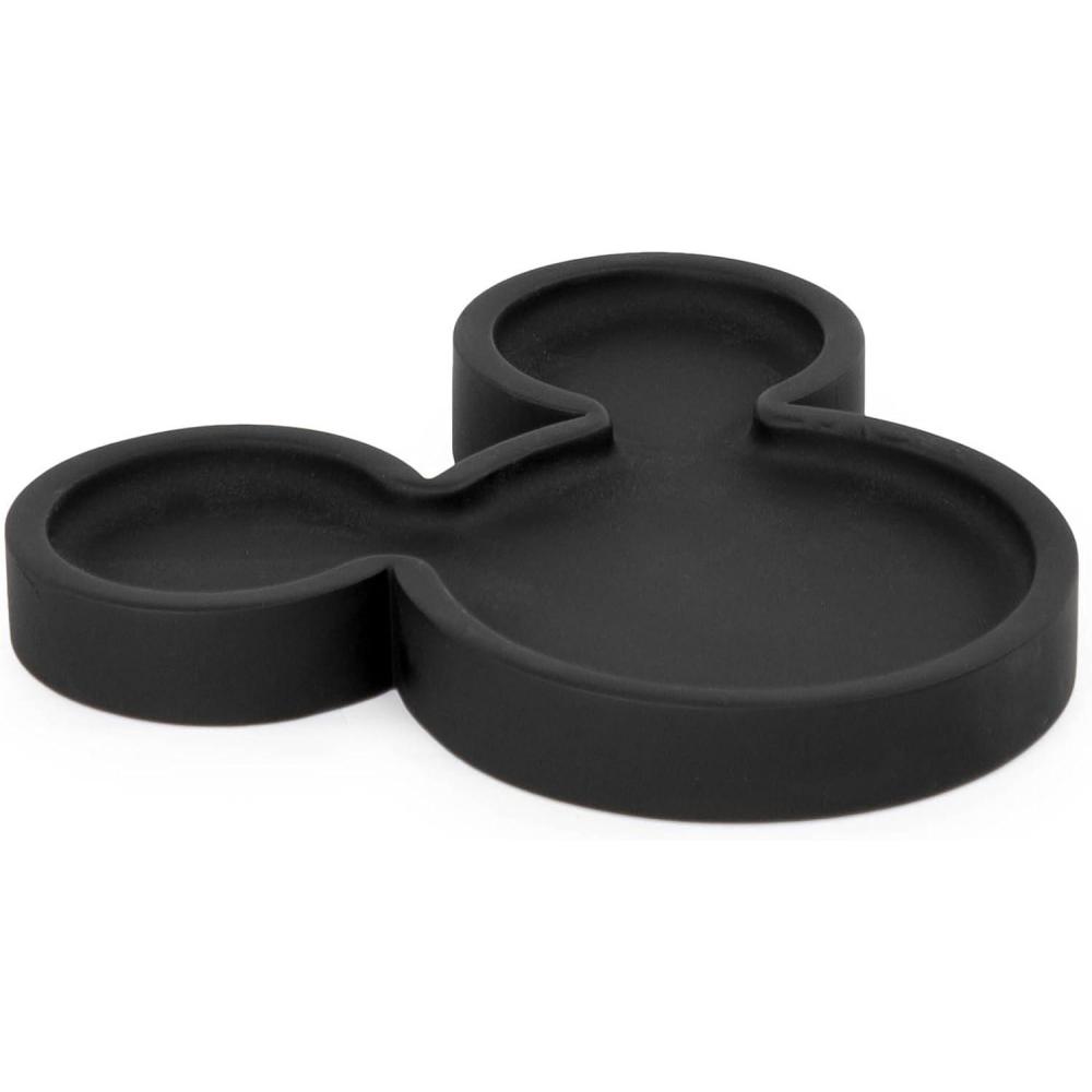 imageJay Franco Disney Mickey Mouse Soap Dish  Black Resin Sponge HolderJewelry Dish  Bathroom DcorBlack  Mickey Mouse